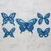 Scrapbook die cut butterflies, Wonderful Wings, assorted dark colors