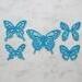 Scrapbook die cut butterflies, Wonderful Wings, assorted light colors