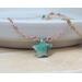 Celestial Star Necklace with Raw Emerald Gemstones