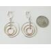 Elegant 925 Sterling Silver Clip On Earrings with Mixed Metal Hoops of Argentium 935 Sterling Silvder, Copper and Brass