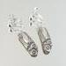 Upcycled Clip On Silver Plate Earrings