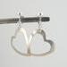 Silver Screw-back Clipon Open Heart EarringsSilver Screw-back Clipon Open Heart Earrings