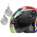 Large Spirlal earrings textured