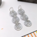 Triple spiral Earrings by Bendi's