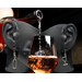 Wine bottle and glass earrings by Bendi's