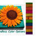 Custom Sunflower mini canvas sign