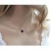 Blue Sapphire Back Necklace for the Bride