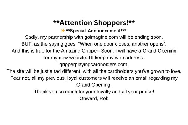 Special announcement