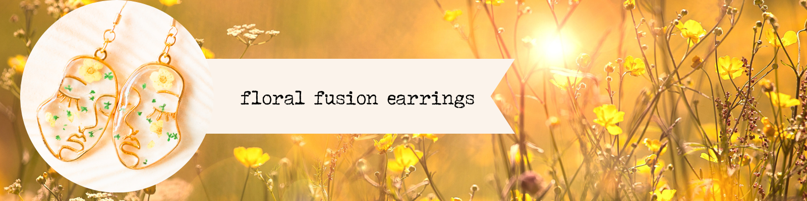 Floral fusion earrings