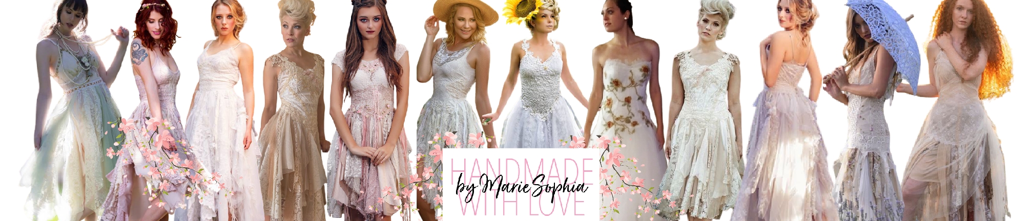 A sample of the kind of dresses made by Marie Sophia